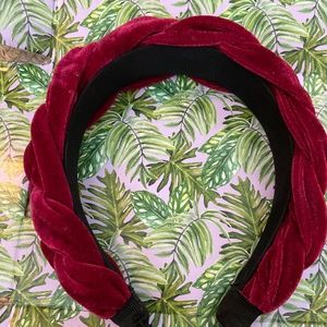 Maroon Braided Headband